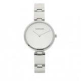  Shop Authentic Calvin Klein Wavy Silver Dial Silver Steel Strap Watch for Women - K9U23146 - Luxxuri