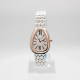  Shop Authentic Bvlgari Serpenti Seduttori Quartz Silver Dial Silver Steel Strap Watch for Women - SERPENTI103144 - Luxxuri