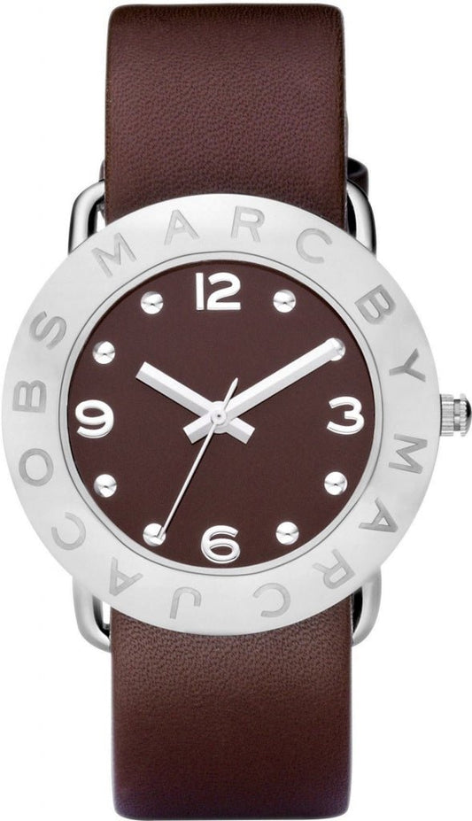  Shop Authentic Marc Jacobs Amy Brown Dial Brown Leather Strap Watch for Women - MBM1139 - Luxxuri