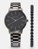  Shop Authentic Armani Exchange Cayde Analog Black Dial Black Steel Strap Watch For Men - AX2701 - Luxxuri