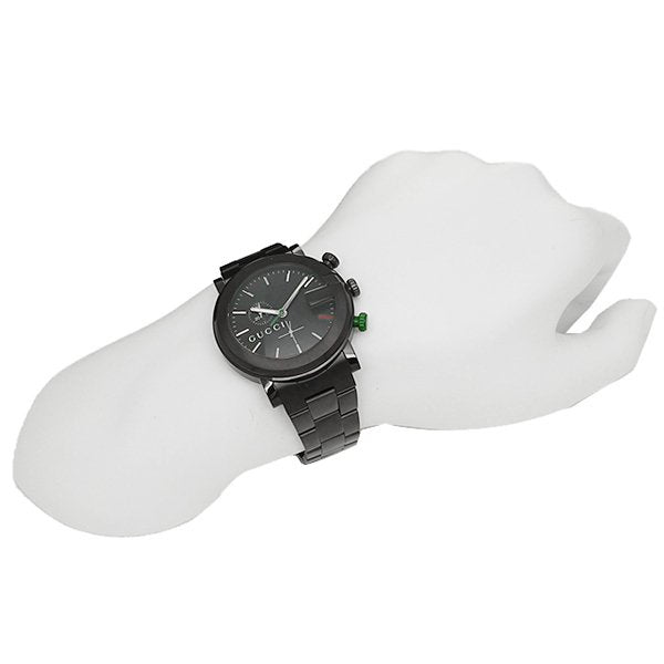 Shop Authentic Gucci G Chrono Black Dial Black Steel Strap Watch For Men - YA101331 - Luxxuri