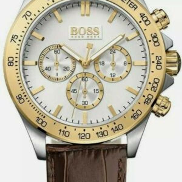  Shop Authentic Hugo Boss Ikon White Dial Brown Leather Strap Watch for Men - 1513174 - Luxxuri