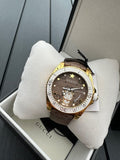  Shop Authentic Gucci Dive Doraemon Brown Dial Brown Leather Strap Watch For Men - YA136334 - Luxxuri