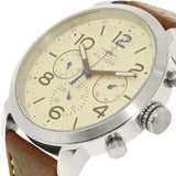  Shop Authentic Tommy Hilfiger Jake Multifunction White Dial Brown Leather Strap Watch for Men - 1791230 - Luxxuri