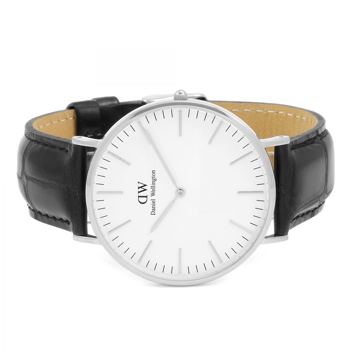  Shop Authentic Daniel Wellington Classic York White Dial Black Leather Strap Watch For Men - DW00100025 - Luxxuri