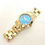  Shop Authentic Marc Jacobs Amy Dinky Blue Dial Gold Steel Strap Watch for Women - MBM3229 - Luxxuri