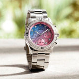 Shop Authentic Guess Confetti Multicolored Dial Silver Steel Strap Watch For Women - W0774L1 - Luxxuri