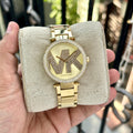  Shop Authentic Michael Kors Parker Pave Gold Dial Gold Steel Strap Watch for Women - MK6659 - Luxxuri