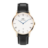  Shop Authentic Daniel Wellington Classic Sheffield White Dial Black Leather Strap Watch For Men - DW00100084 - Luxxuri