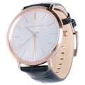  Shop Authentic Michael Kors Jaryn Quartz White Dial Black Leather Strap Watch For Women - MK2472 - Luxxuri