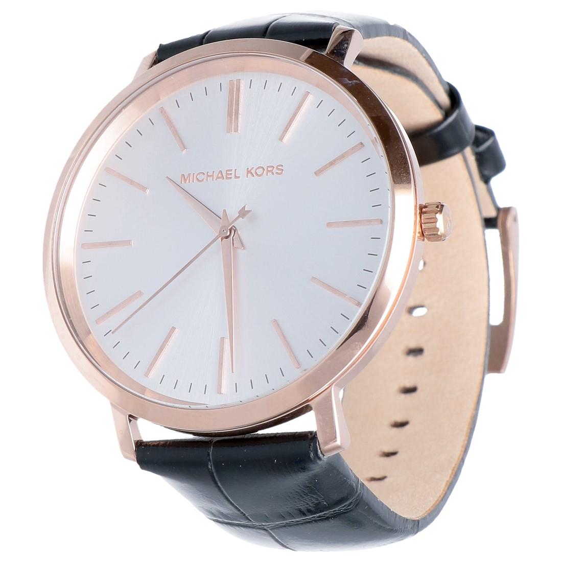  Shop Authentic Michael Kors Jaryn Quartz White Dial Black Leather Strap Watch For Women - MK2472 - Luxxuri