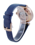  Shop Authentic Emporio Armani Gianni T-Bar Analog Silver Dial Blue Leather Strap Watch For Women - AR60020 - Luxxuri