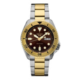  Shop Authentic Seiko 5 Sports Automatic Brown Dial Two Tone Steel Strap Watch For Men - SRPK24 - Luxxuri