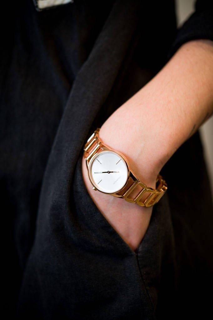  Shop Authentic Calvin Klein Stately White Dial Rose Gold Steel Strap Watch for Women - K3G23626 - Luxxuri