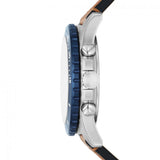  Shop Authentic Fossil Nate Chronograph Navy Blue Dial Brown Leather Strap Watch for Men - JR1504 - Luxxuri