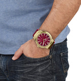  Shop Authentic Salvatore Ferragamo F-80 Classic Red Dial Red Rubber Strap Watch for Men - SFHY02422 - Luxxuri