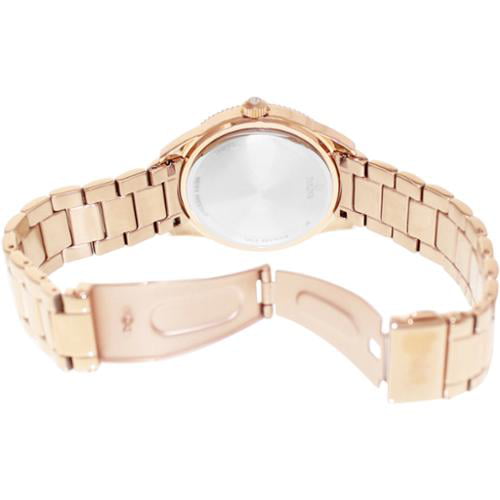  Shop Authentic Bulova Crystal Silver Dial Rose Gold Steel Strap Watch for Women - 97N101 - Luxxuri