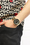  Shop Authentic Guess Track Grey Dial Gold Steel Strap Watch for Men - GW0426G2 - Luxxuri