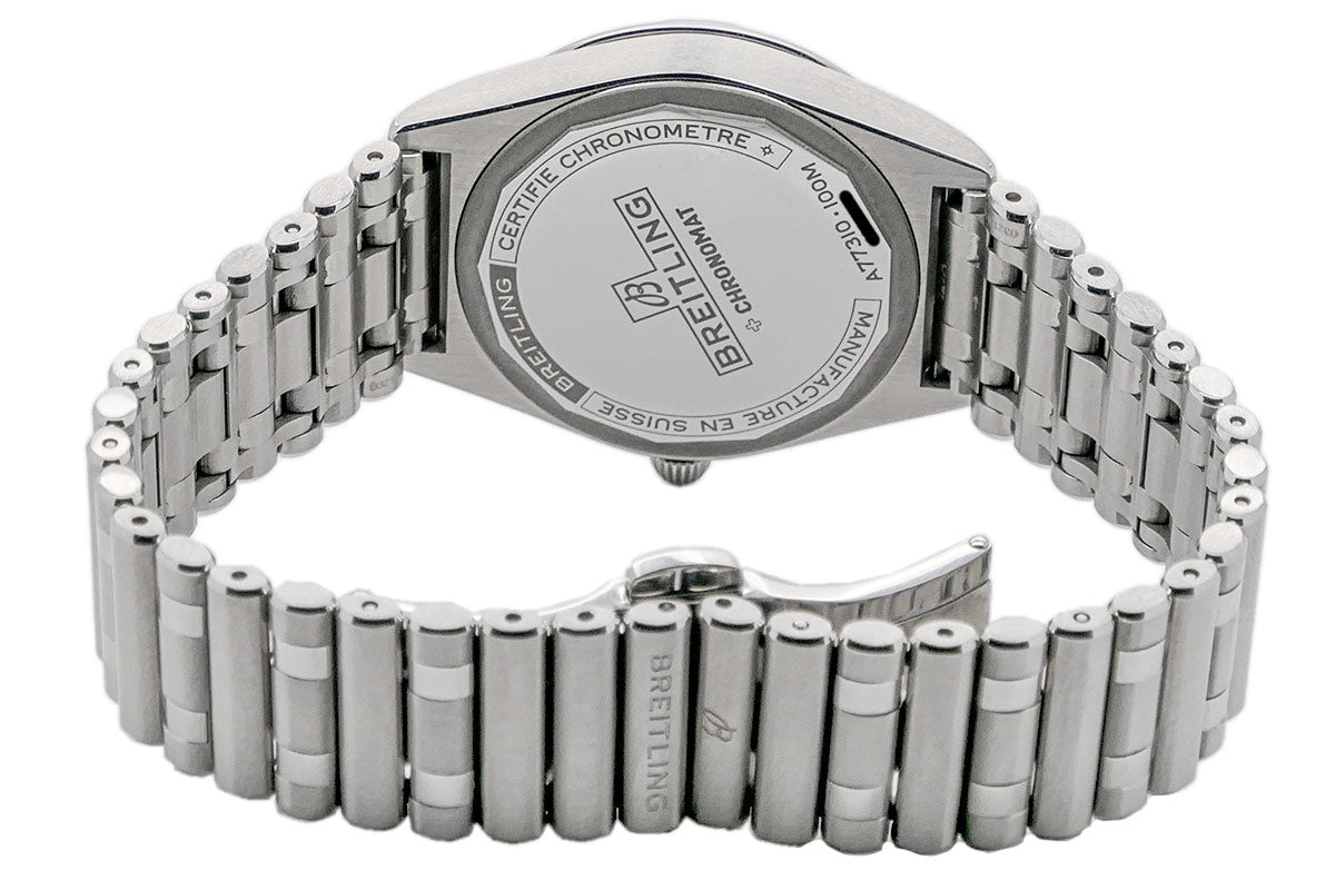  Shop Authentic Breitling Chronomat 32 Blue Dial Silver Steel Strap Watch for Women - A77310101C1A1 - Luxxuri