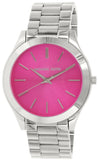  Shop Authentic Michael Kors Slim Runway Quartz Pink Dial Silver Steel Strap Watch For Women - MK3291 - Luxxuri