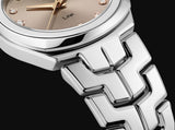  Shop Authentic Tag Heuer Link Quartz Brown Dial Silver Steel Strap Watch for Women - WBC131E.BA0649 - Luxxuri