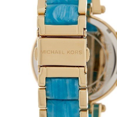  Shop Authentic Michael Kors Parker Blue Mother of Pearl Dial Two Tone Steel Strap  Watch for Women - MK6491 - Luxxuri