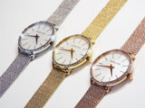  Shop Authentic Michael Kors Pyper Quartz Mother of Pearl White Dial Rose Gold Mesh Strap Watch For Women - MK4588 - Luxxuri