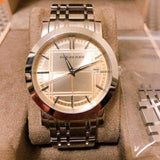  Shop Authentic Burberry Heritage Collection Rose Gold Dial Silver Steel Strap Watch for Men - BU1352 - Luxxuri