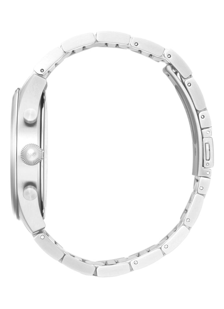 Hugo Boss Pioneer Blue Dial Silver Steel Strap Watch for Men - 1513713