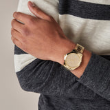  Shop Authentic Gucci G Timeless Gold Dial Gold Steel Strap Unisex Watch - YA126461 - Luxxuri