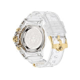  Shop Authentic Versace Icon Active Chronograph Gold Dial White Silicone Strap Watch for Men - VEZ700121 - Luxxuri
