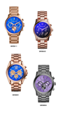 Shop Authentic Michael Kors Runway Chronograph Purple Dial Black Steel Strap Watch For Women - MK5954 - Luxxuri
