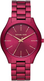  Shop Authentic Michael Kors Slim Runway Red Dial Red Steel Strap Watch For Women - MK4505 - Luxxuri