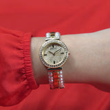  Shop Authentic Guess Gala Diamonds Gold Dial Two Tone Steel Strap Watch for Women - GW0531L2 - Luxxuri