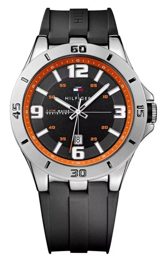  Shop Authentic Tommy Hilfiger Drew Black Dial Black Rubber Strap Watch for Men - 1791064 - Luxxuri