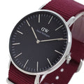  Shop Authentic Daniel Wellington Classic Roselyn Black Dial Red NATO Strap Dial Watch For Women - DW00100270 - Luxxuri