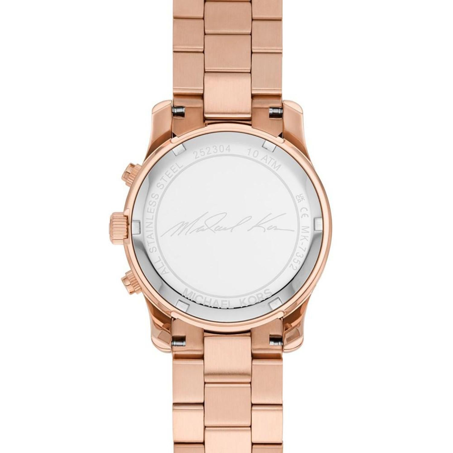  Shop Authentic Michael Kors Lennox Three-Hand Silver Dial Rose Gold Steel Strap Watch For Women - MK7362 - Luxxuri