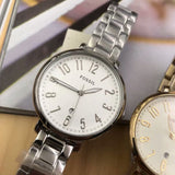  Shop Authentic Fossil Jacqueline White Dial Silver Steel Strap Watch for Women - ES3969 - Luxxuri