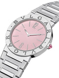  Shop Authentic Bvlgari Bvlgari Bvlgari Quartz Pink Dial Silver Steel Strap Watch for Women - BVLGARI103711 - Luxxuri