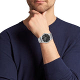  Shop Authentic Salvatore Ferragamo Sapphire Bracelet Black Dial Silver Steel Strap Watch For Men - SFHP01124 - Luxxuri