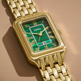  Shop Authentic Fossil Raquel Three Hand Date Green Dial Gold Steel Strap Watch For Women - ES5341 - Luxxuri