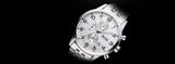 Shop Authentic Hugo Boss Aeroliner Chronograph Quartz White Dial Silver Steel Strap Watch For Men - HB1512445 - Luxxuri