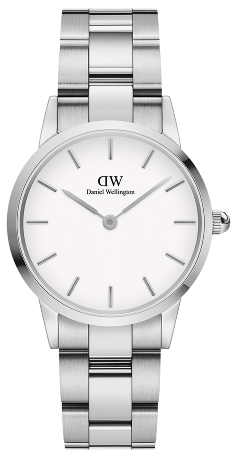  Shop Authentic Daniel Wellington Iconic Link White Dial Silver Steel Strap Watch for Women - DW00100203 - Luxxuri