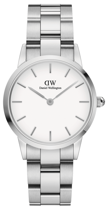  Shop Authentic Daniel Wellington Iconic Link White Dial Silver Steel Strap Watch for Women - DW00100203 - Luxxuri
