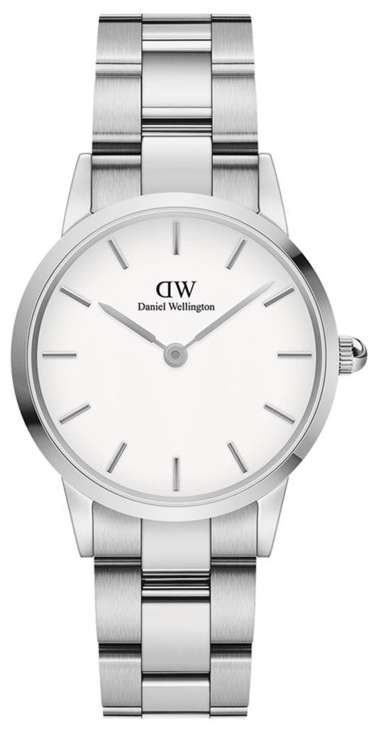  Shop Authentic Daniel Wellington Iconic Link White Dial Silver Steel Strap Watch for Women - DW00100203 - Luxxuri