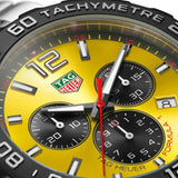  Shop Authentic Tag Heuer Formula 1 Quartz Chronograph Yellow Dial Silver Steel Strap Watch for Men - CAZ101AM.BA0842 - Luxxuri