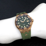  Shop Authentic Maurice Lacroix Aikon Venturer Bronze Dial Green Rubber Strap Watch For Men - AI6058-BRZ01-630-1 - Luxxuri