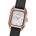  Shop Authentic Emporio Armani Gioia Quartz Mother of Pearl Dial Black Leather Strap Watch For Women - AR11390 - Luxxuri