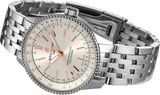  Shop Authentic Breitling Navitimer Automatic 35 White Dial Silver Steel Strap Watch for Men - A17395F41G1A1 - Luxxuri