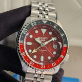  Shop Authentic Seiko 5 Sports Thong Sia Limited Edition Red Dial Silver Steel Strap Watch For Men - SSK031K1 - Luxxuri